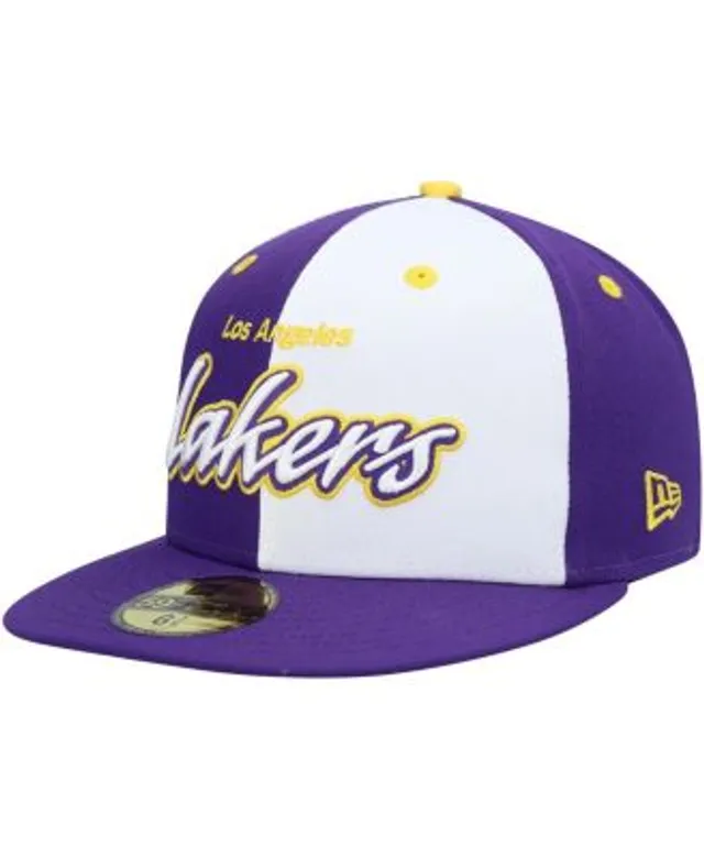 New Era 9FIFTY Los Angeles Lakers Foam Trucker Snapback Hat Purple