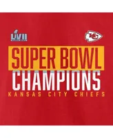 Mens Red Kansas City Chiefs Super Bowl Lvii Champions Shirt