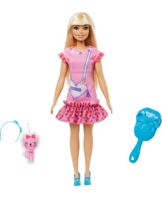 My First Barbie Doll with Blonde Hair and Kitten