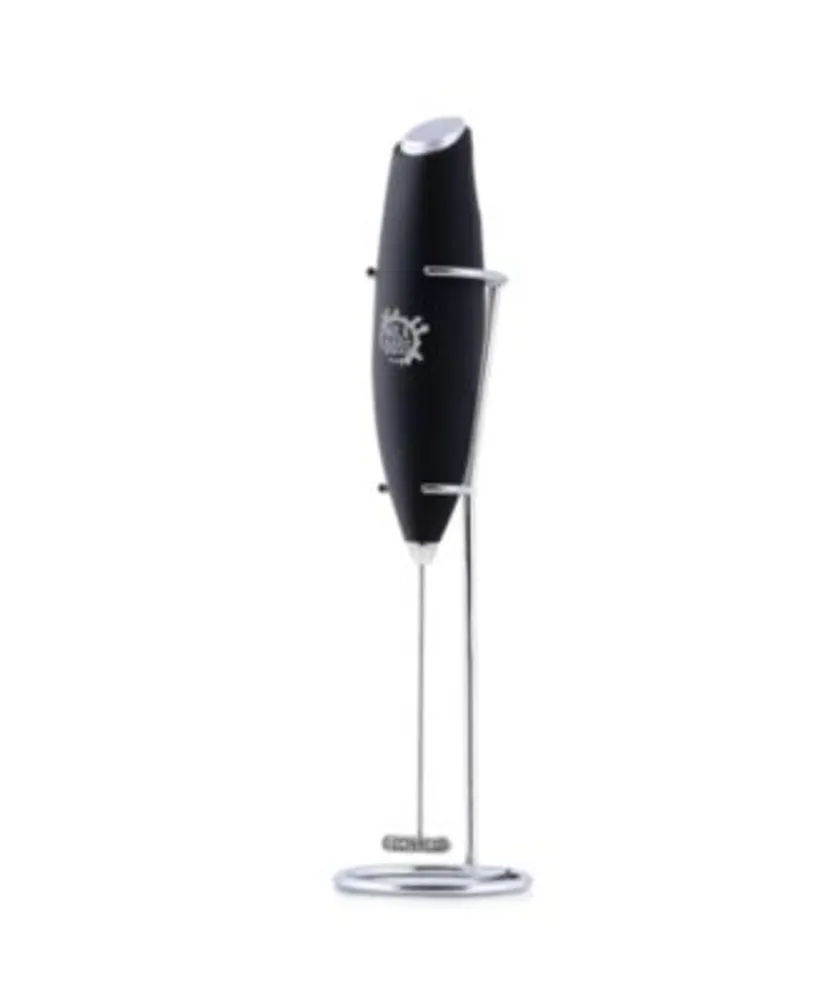 Milk Frother with Batteries Included, Midnight Black