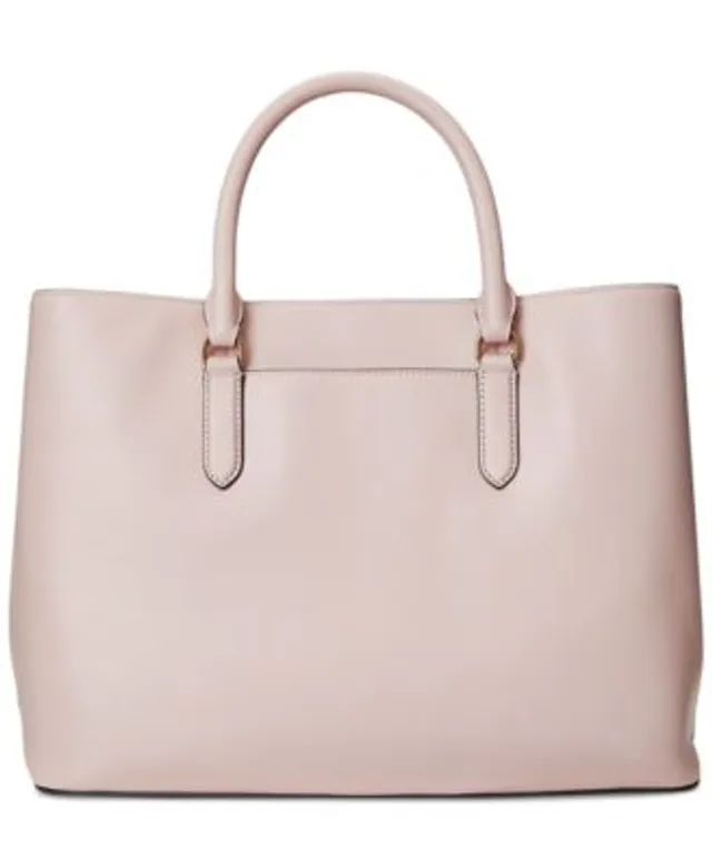 Lauren Ralph Lauren Saffiano Leather Satchel - Macy's