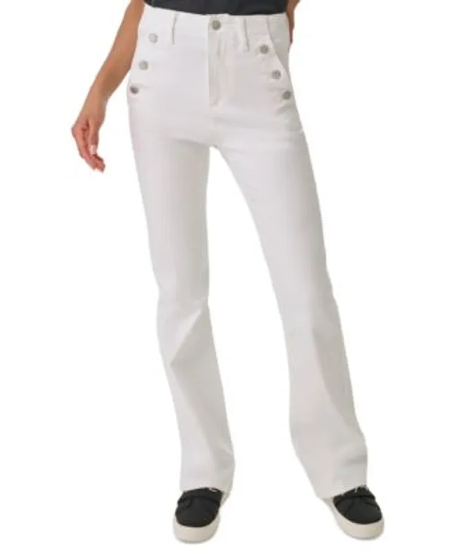 Tommy Hilfiger Women's Sailor-Button Wide-Leg Pants