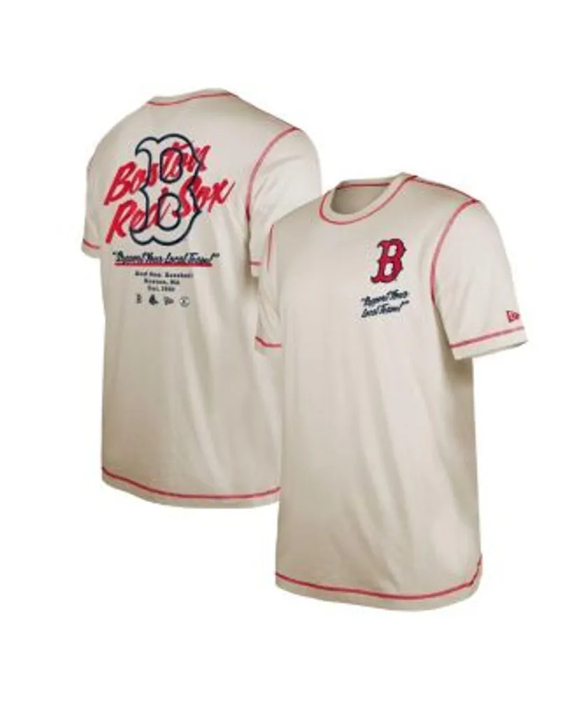 New Era Men's Cream Boston Red Sox Team Split T-shirt