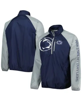 Men's Tennessee Titans Nike White/Navy Sideline Coaches Half-Zip Short  Sleeve Jacket