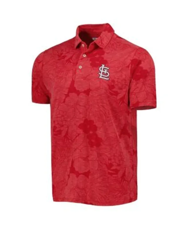 Tommy Bahama Men's Red St. Louis Cardinals Miramar Blooms Polo Shirt