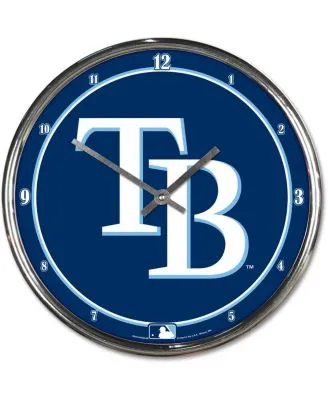 Chicago Cubs Round Chrome Clock