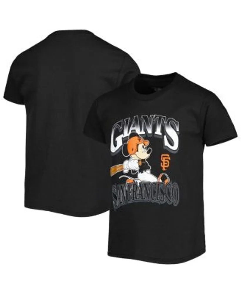 Outerstuff Youth Boys and Girls Black San Francisco Giants Logo Primary  Team T-shirt