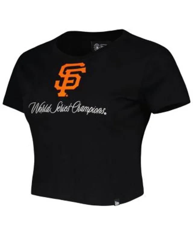 Women's San Francisco Giants White/Black Plus Size Colorblock T-Shirt