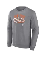 Atlanta Braves Heather Gray Fanatics Branded Simplicity Pullover