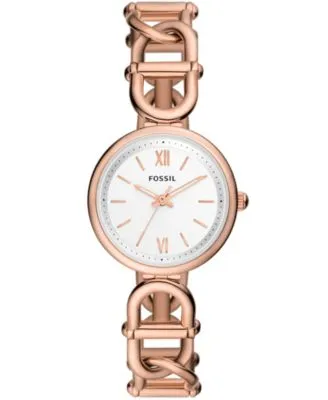 Women's Carlie Three-Hand Rose Gold-Tone Stainless Steel Watch, 30mm