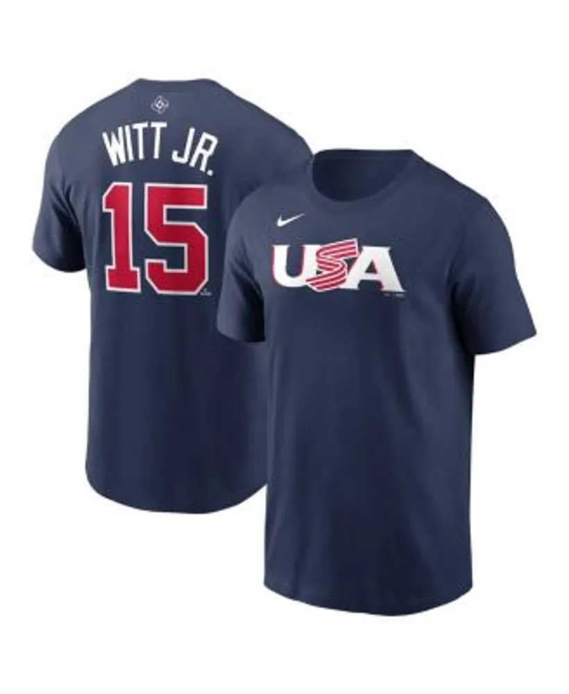 Nike Men's Bobby Witt Jr. Navy USA Baseball 2023 World Classic Name and  Number T-shirt