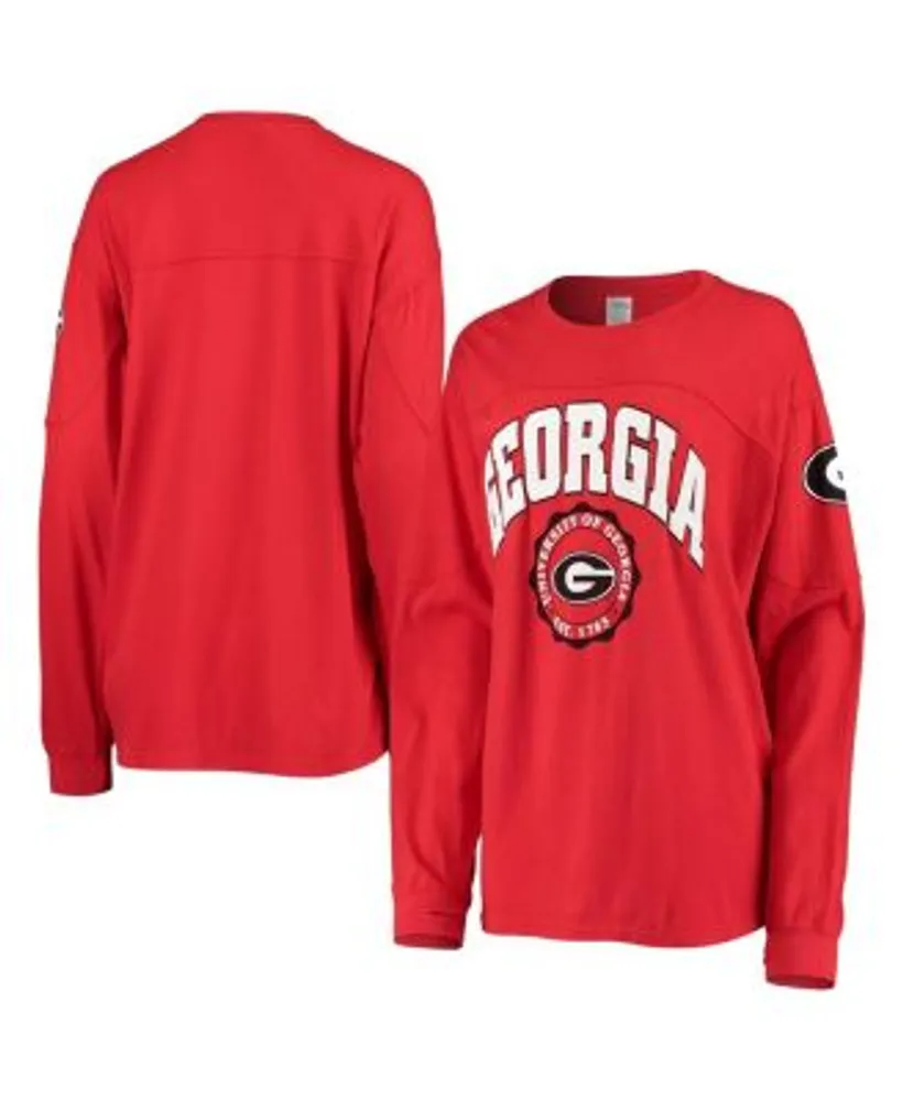 Pressbox Women's Red Georgia Bulldogs Edith Long Sleeve T-shirt