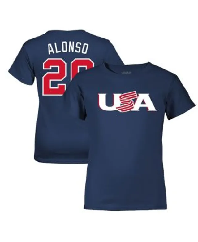 Nike Men's Pete Alonso White USA Baseball 2023 World Baseball Classic Name  and Number T-shirt - Macy's