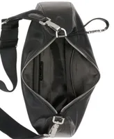 Calvin Klein Clay Small Top Zipper Denim Jacquard Signature Convertible Crossbody  Bag
