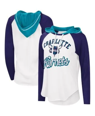 Youth Nike Teal Charlotte Hornets Team Logo Showtime Performance Raglan  Full-Zip Hoodie