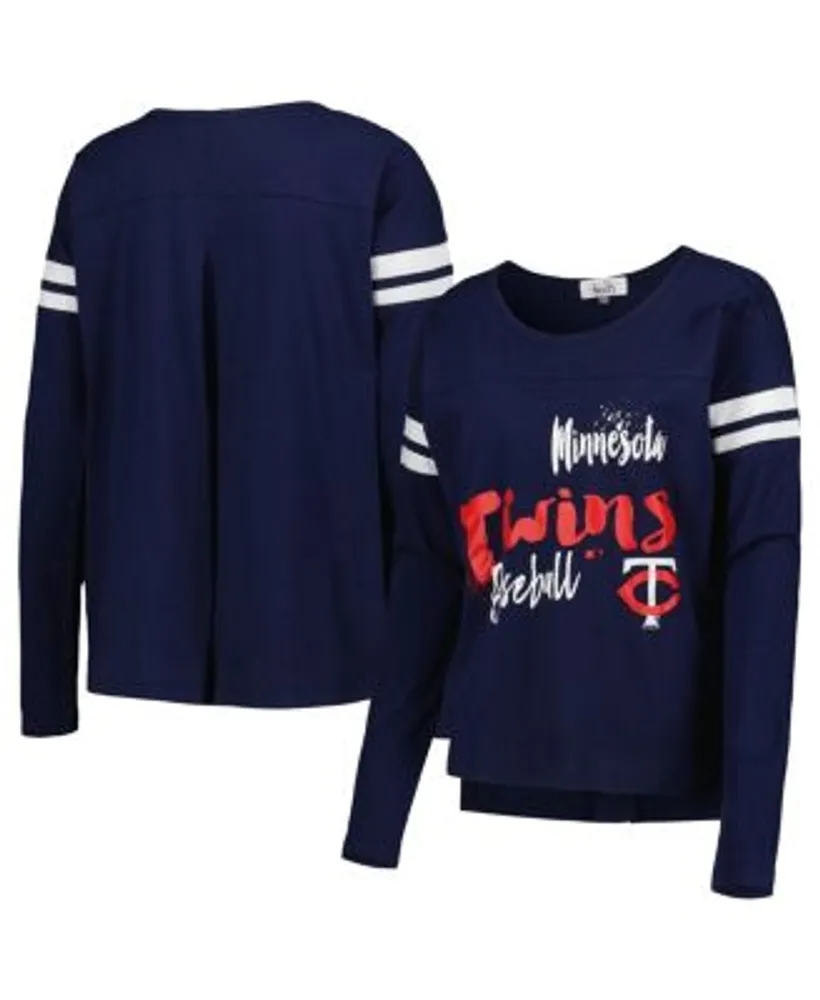 Touch Women's Navy Minnesota Twins Free Agent Long Sleeve T-shirt