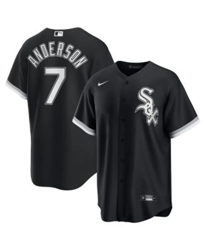 Men's Nike Tim Anderson White/Black Chicago White Sox Home Replica Player  Jersey