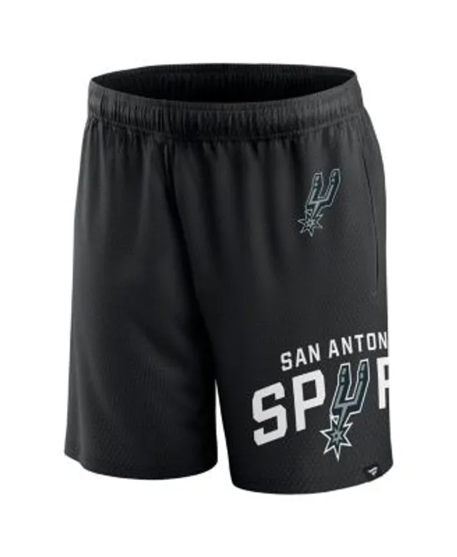 Men's Mitchell & Ness Black San Antonio Spurs City Collection Heritage Mesh Shorts