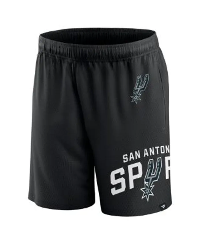 San Antonio Spurs Mitchell & Ness City Collection Heritage Mesh Shorts -  Black