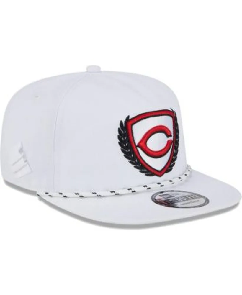 Cincinnati Reds New Era White/Red Crest 9FIFTY Snapback Hat