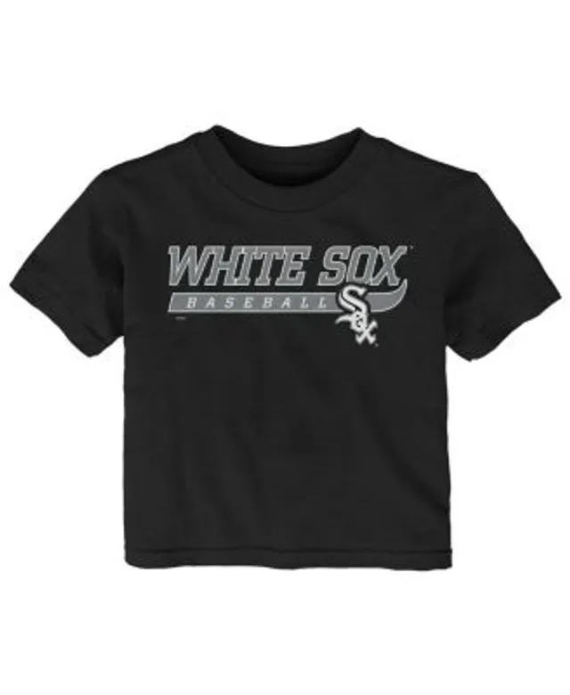 Youth Chicago White Sox Black Team Primary Logo T-Shirt