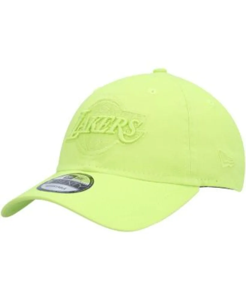 New Era Youth Boys and Girls Neon Green Los Angeles Lakers Color Pack  9TWENTY Adjustable Hat