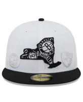 Men's Brooklyn Nets New Era Gray Team Low Profile 59FIFTY Fitted Hat