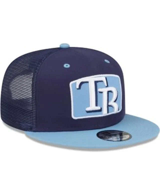 Men's Light Blue Tampa Bay Rays Spring Color Basic 9FIFTY Snapback Hat