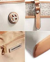 Giani Bernini Signature Colorblock Small Faux Leather Tote, Created for  Macy's