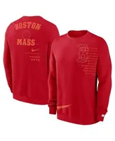 Atlanta Braves Nike Statement Ball Game Fleece Pullover Sweatshirt - Red