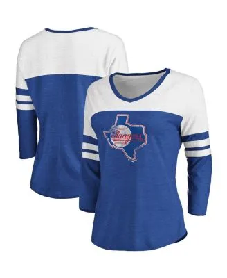Lids Texas Rangers Fanatics Branded Women's V-Neck T-Shirt Combo Set -  Royal/Gray