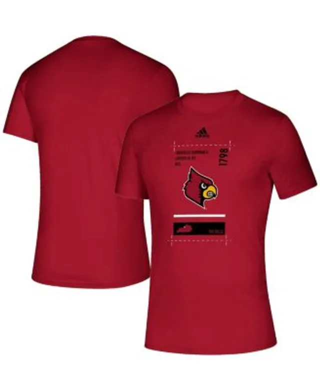 Men's adidas Red Louisville Cardinals Sideline Locker Tag Creator AEROREADY  Long Sleeve T-Shirt