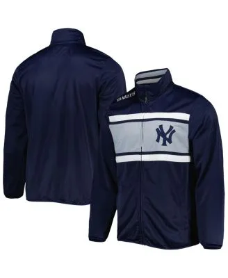 New York Yankees NIKE Blue Full Zip Windbreaker Dugout Jacket Men's XXL
