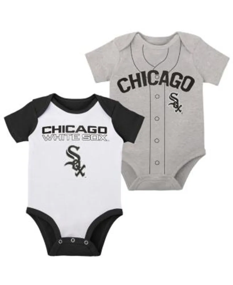 Newborn & Infant Houston Astros White/Heather Gray Little Slugger Two-Pack  Bodysuit Set