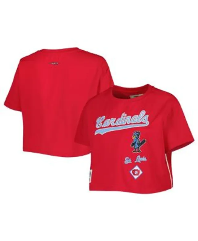 The Wild Collective Women's Black St. Louis Cardinals Cropped T