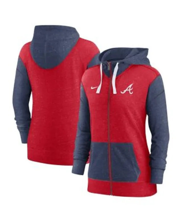 New Era / Women's Atlanta Braves Space Dye Red Quarter-Zip