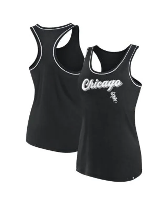 Women's Nike Black Chicago White Sox X-Ray Racerback Performance Tank Top