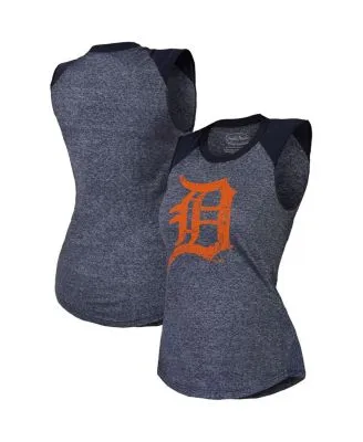 Women's Majestic Threads Navy Detroit Tigers Scoop Neck Racerback