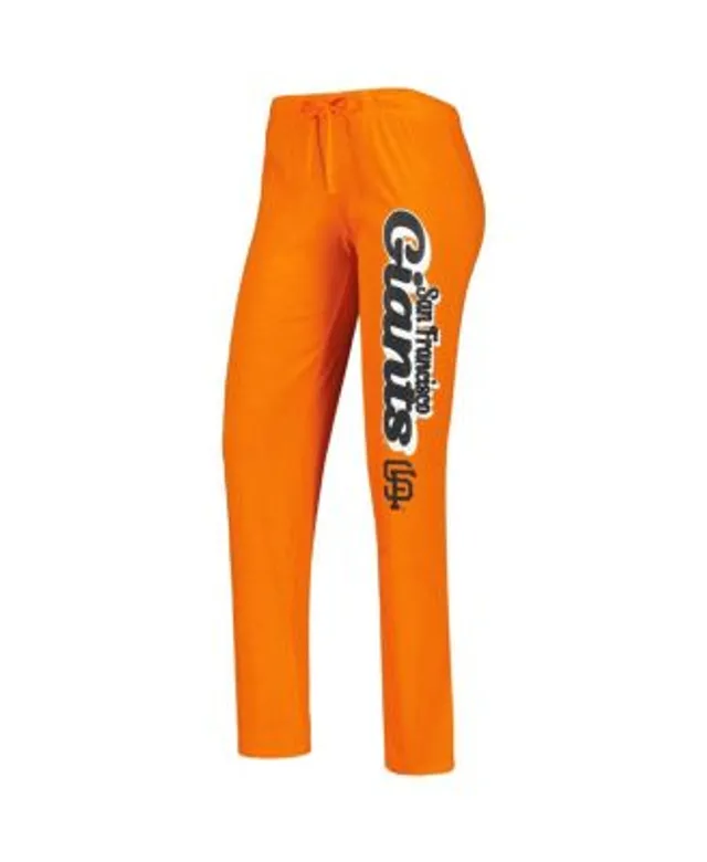 Women's Concepts Sport Black/Orange Baltimore Orioles Wordmark Meter Muscle Tank Top & Pants Sleep Set Size: Small