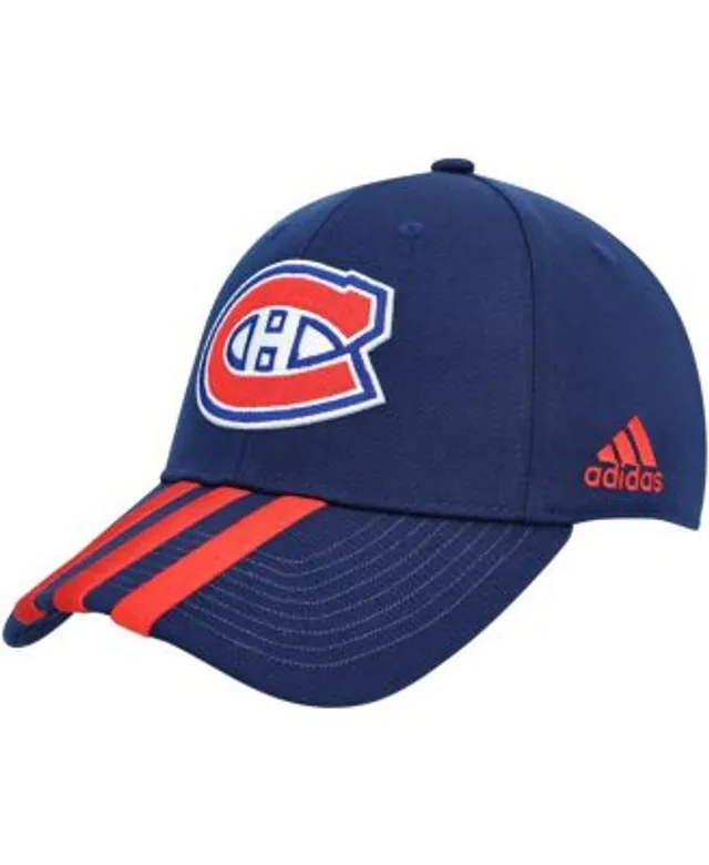 Adidas Men's Gray and Navy St. Louis Blues Three Stripe Hockey Adjustable  Hat