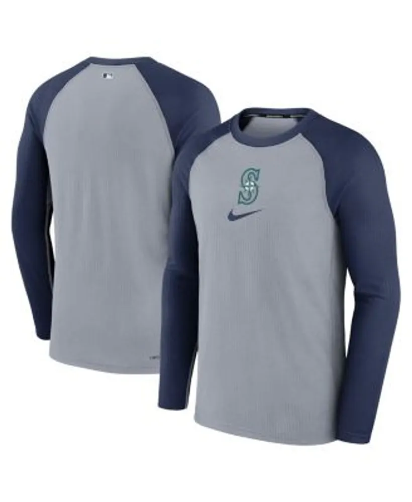Nike Men's Gray Seattle Mariners Authentic Collection Game Raglan