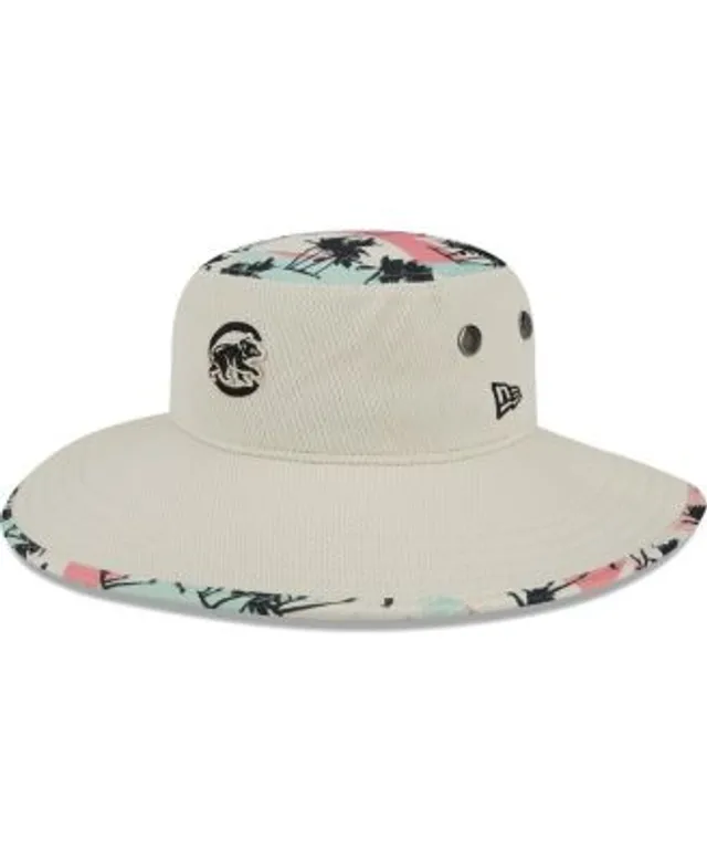 New Era Men's Natural Chicago Cubs 2023 Spring Training Floral Straw Hat