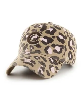 Women's Detroit Tigers '47 Tan Cheetah Clean Up Adjustable Hat