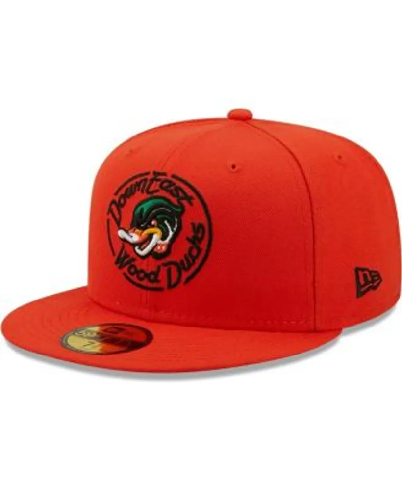 Anaheim Ducks New Era 59FIFTY Fitted Hat (Red Black) 7 1/8