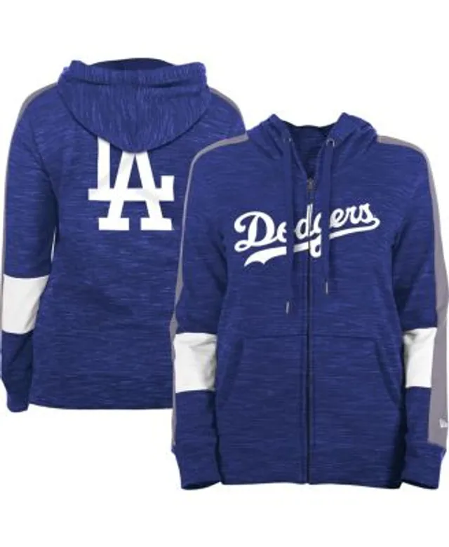 Women's Wear by Erin Andrews Royal/White Los Angeles Dodgers Color Block Full-Zip Hoodie Size: Small