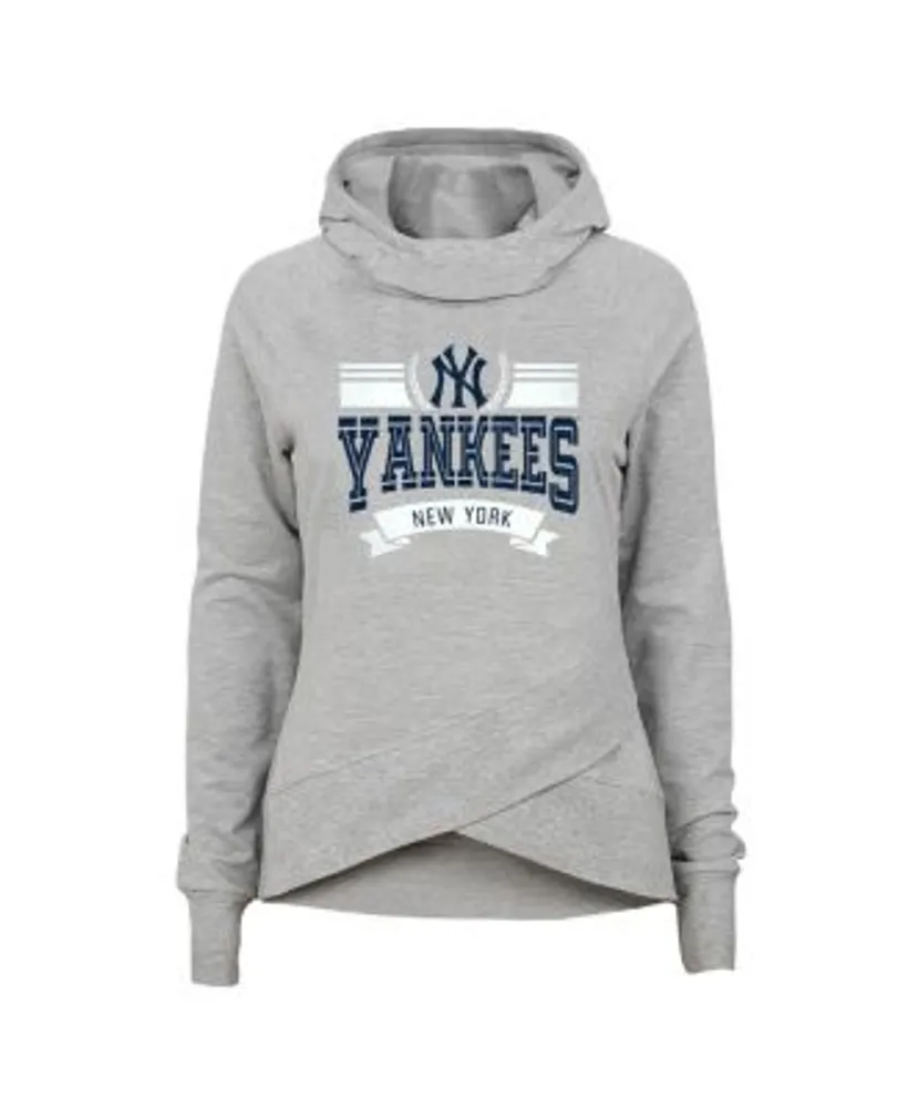 Youth Boys and Girls Heather Gray New York Yankees Spectacular Funnel Hoodie