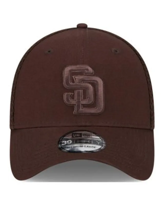 New Era Men's San Diego Padres Brown 39Thirty Neo Stretch Fit Hat