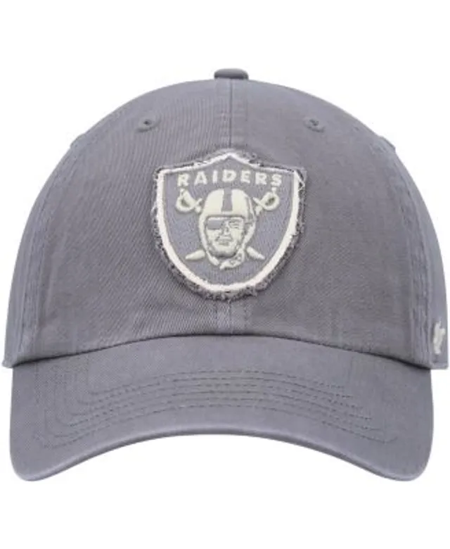 Men's '47 Gray Las Vegas Raiders Secondary Clean Up Adjustable Hat