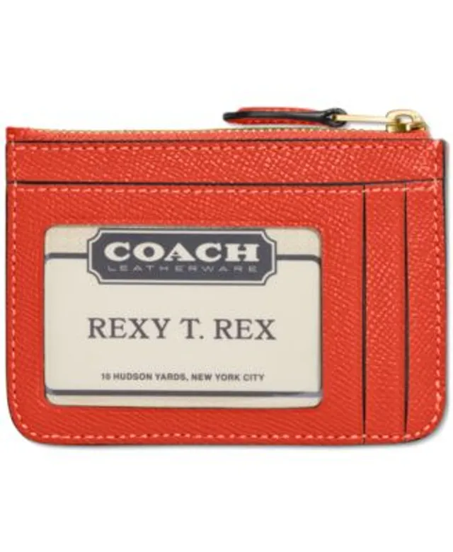 COACH Small Wristlet in Polished Pebble Leather - Macy's