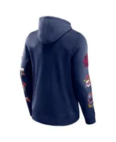 Men's Fanatics Branded Navy Atlanta Braves Call The Shots Pullover Hoodie